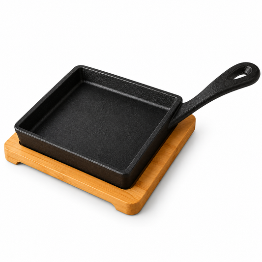 Danny Home Cast Iron Square Fry Pan 13.8 × 1.6 cm
