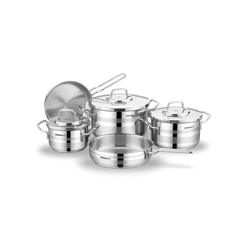 Korkmaz Astron 8 Pcs Cookware Set