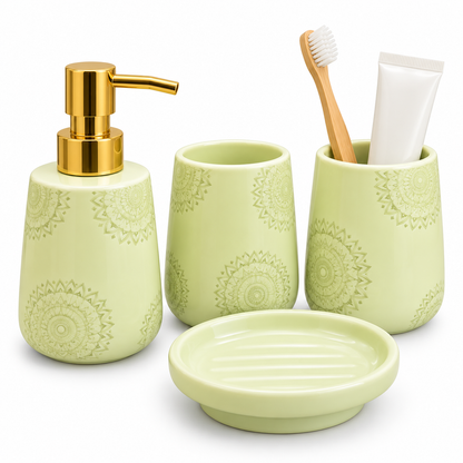 Brilliant Luxury Light Green Bathroom Accessory Set