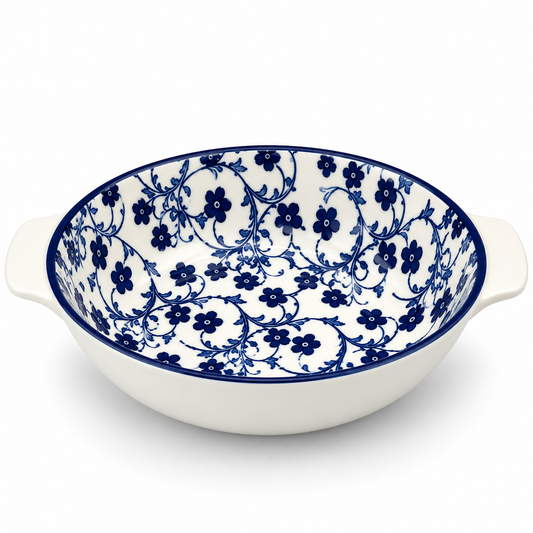 Danny Home Blue Flower 7-Inch Ceramic Bowl