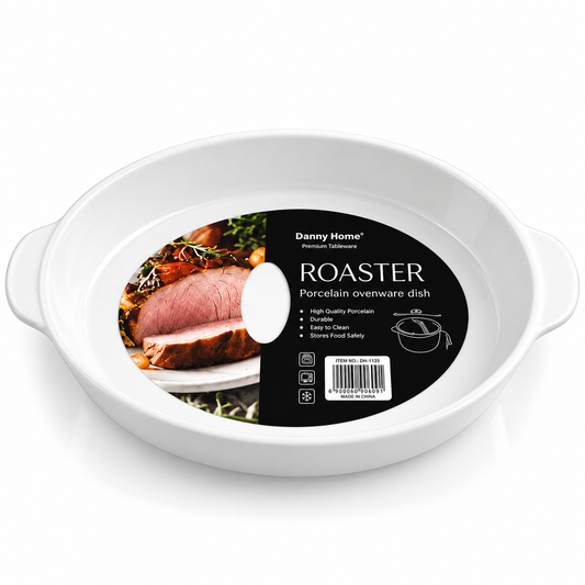 Danny Home Porcelain Oval Ovenware Roaster – 14 Inch