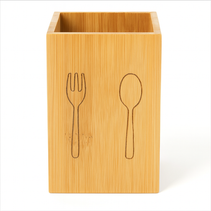Wooden Utensil Organizer