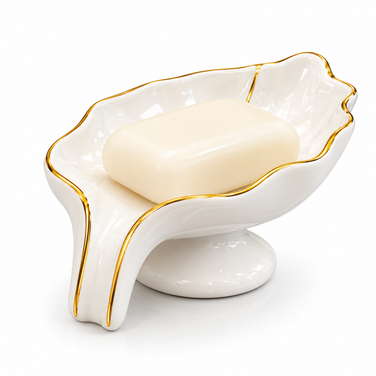 Brilliant Luxury White Leaf Soap Dish
