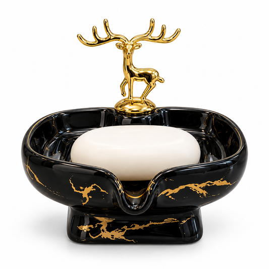 Brilliant Luxury Black Deer Soap Dish