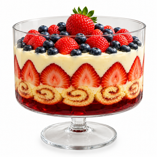 Glass Trifle Dessert Bowl 3.2Ltr