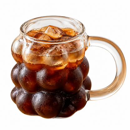 Creative Bubble-Shaped Glass Cup