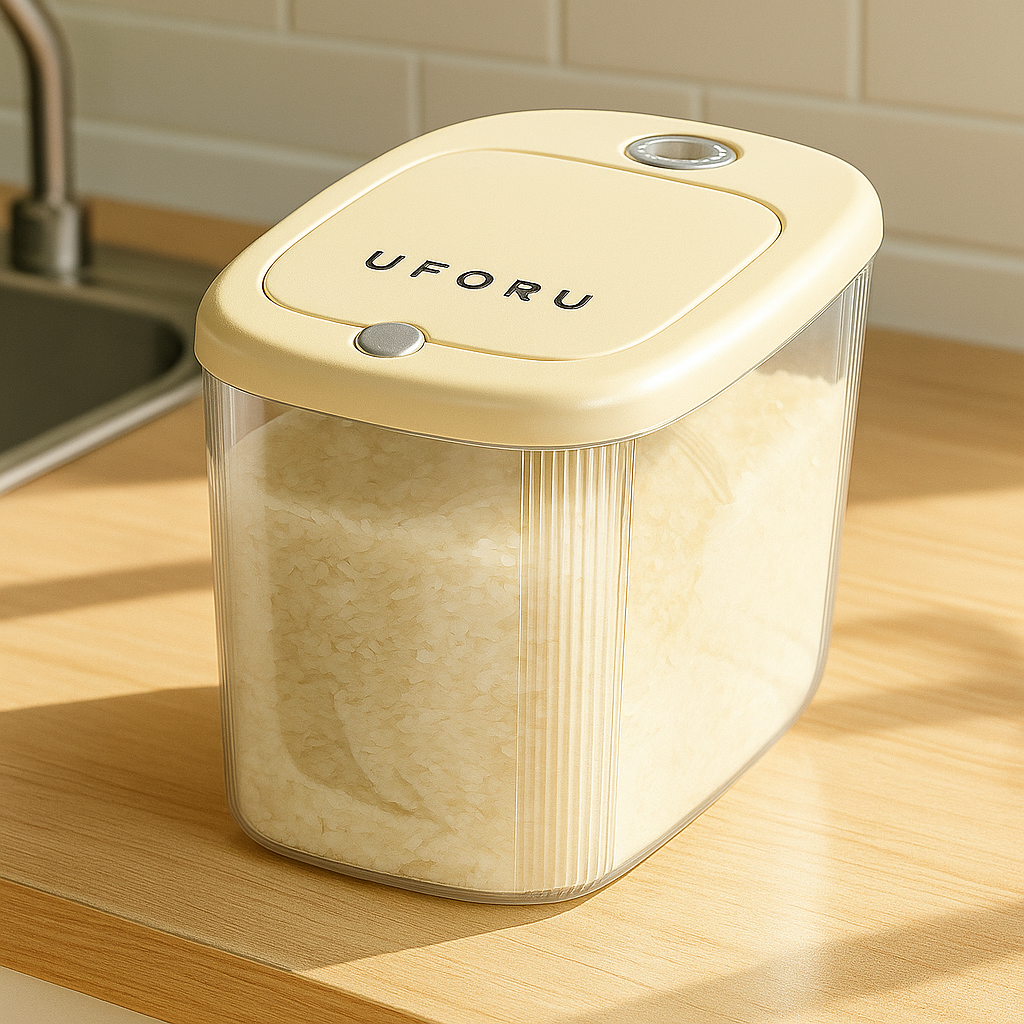 Airtight Acrylic Rice Storage Container - 10 KG
