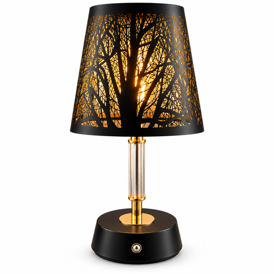 Forest Silhouette Glow Table Lamp
