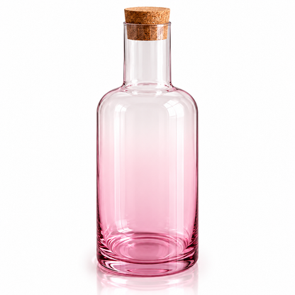 Danny Home Ombre Glass Water Carafe with Cork Lid – 1520ml