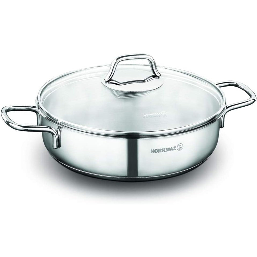 Korkmaz Perla Low Casserole 26x7cm
