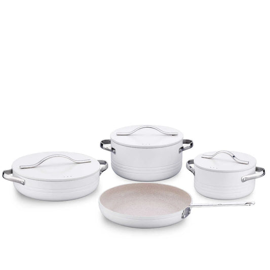 Korkmaz Linea Vanilla Plus 7 Pcs Cookware Set