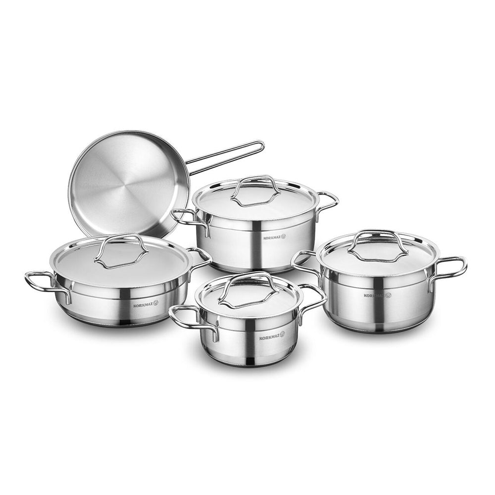 Korkmaz Alfa 9 Pcs Cookware Set