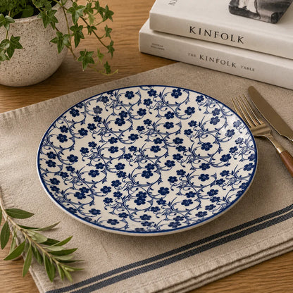 Danny Home Blue Flower Design Side Plate 22cm