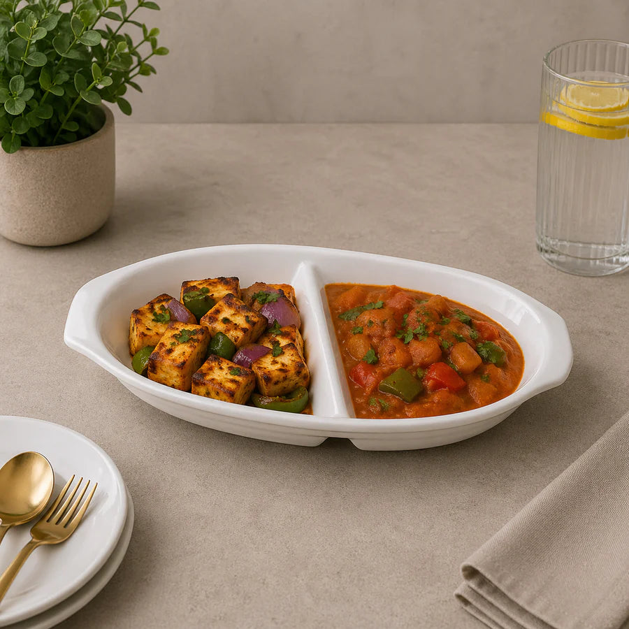 Brilliant 9-Inch Partition Serving Dish