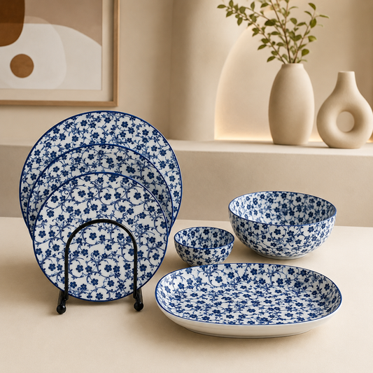 Danny Home Blue Flower Dinner Set