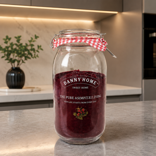 Danny Home Clip Top Glass Storage Jar (9 × 25 cm)
