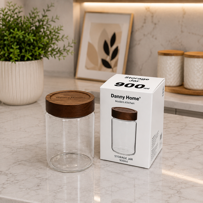 Danny Home Glass Storage Jar – 900ml