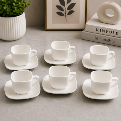 Danny Home Cup & Saucer Set – 120ml (6 Pcs)