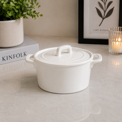 Danny Home Porcelain Casserole with Lid – 1.2L