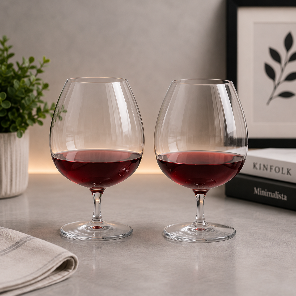 Danny Home Crystal Brandy Glass Set – 800ml (2 Pcs)