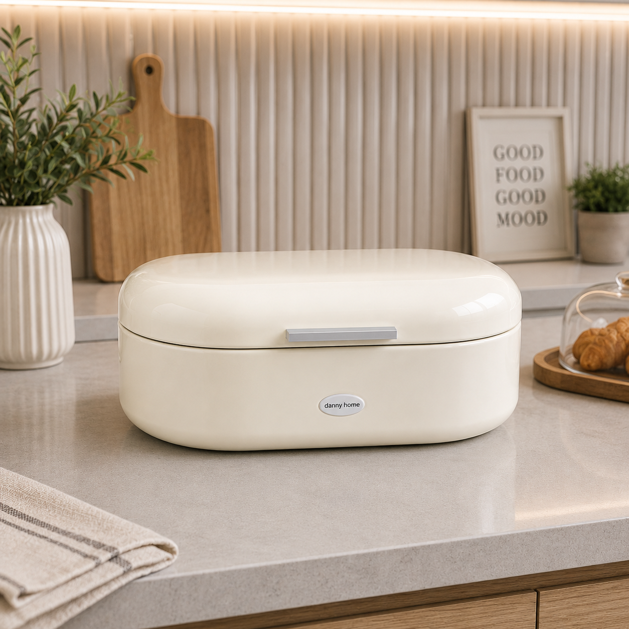 Danny Home Bread Box – Cream