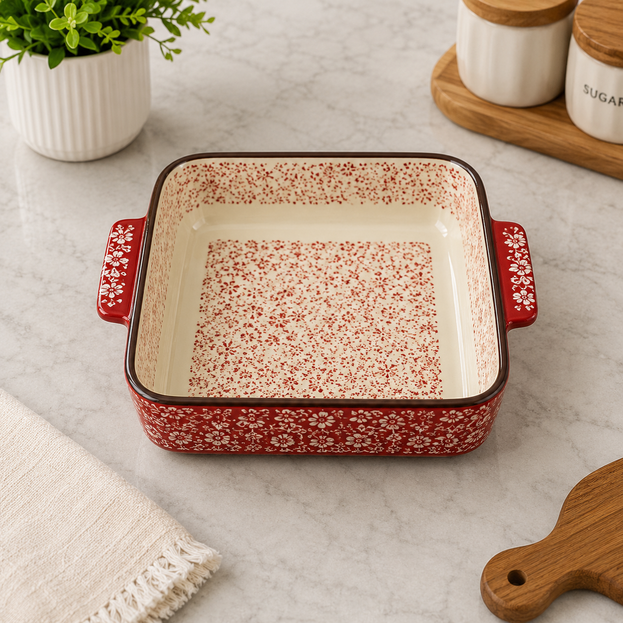 Danny Home Square Ceramic Baking Tray