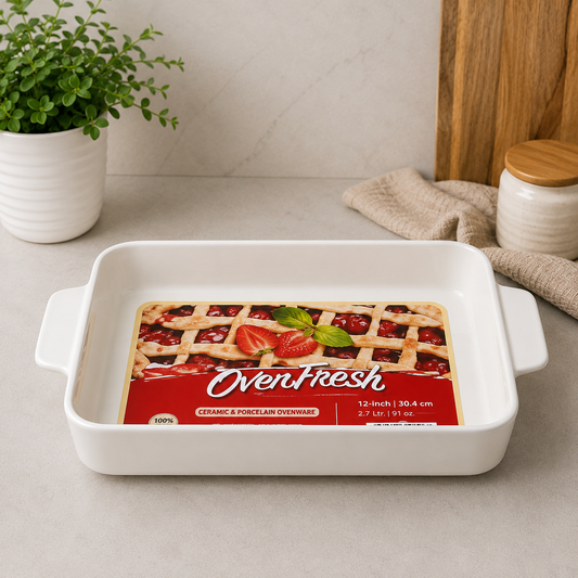 Danny Home 12" Porcelain Bakeware Dish