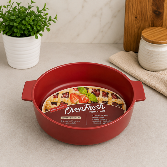 Danny Home 10" Round Porcelain Bakeware