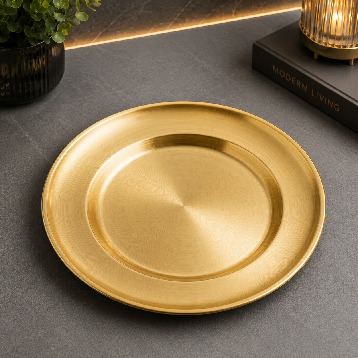 Luxury Golden Juliana Style Plate – 20cm