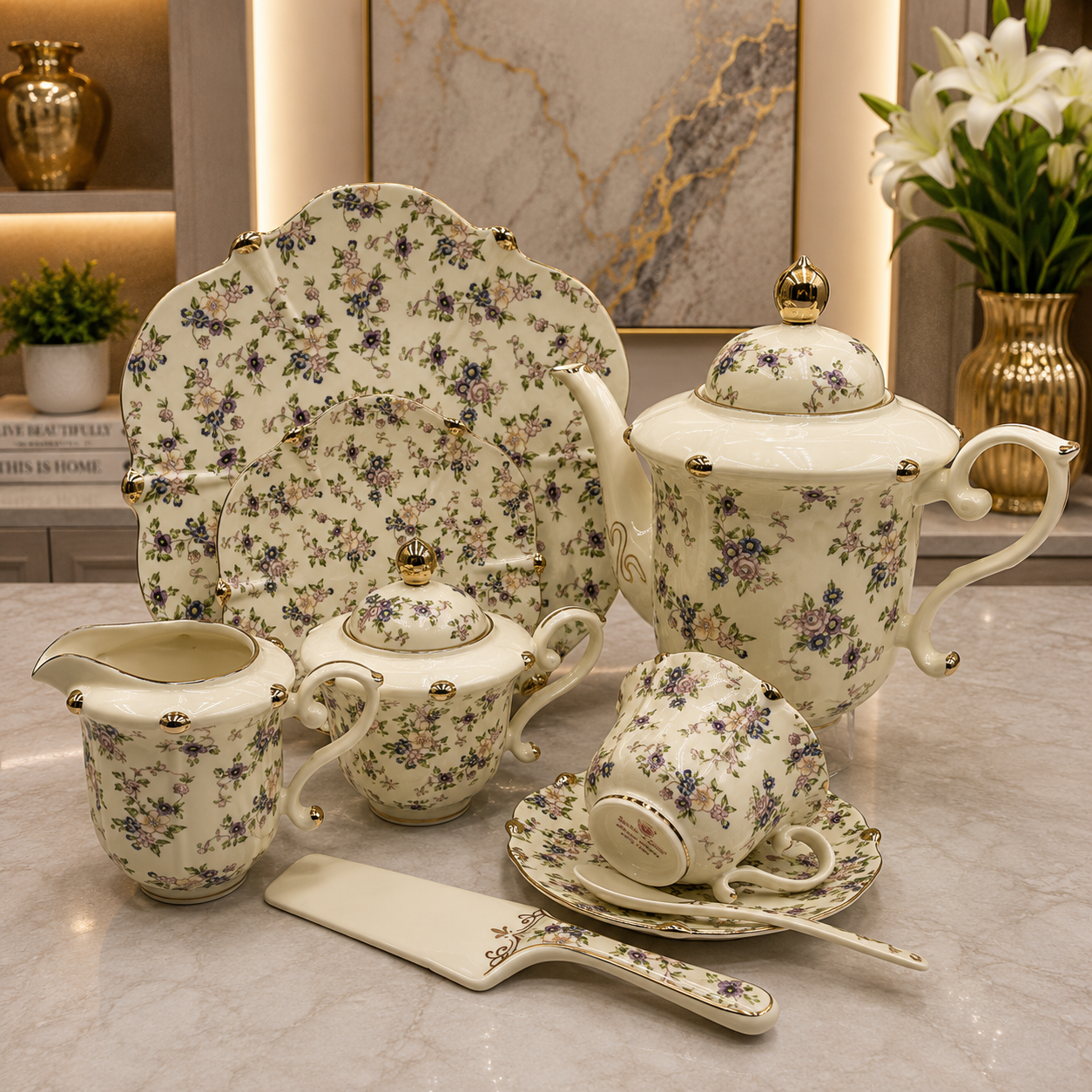 Royal Albert 31 Pcs Tea Set – Lavender Blossom
