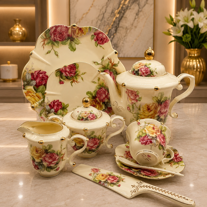 Royal Albert 31 Pcs Tea Set – Royal Rose