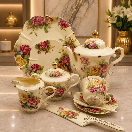 Royal Albert 31 Pcs Tea Set – Royal Rose