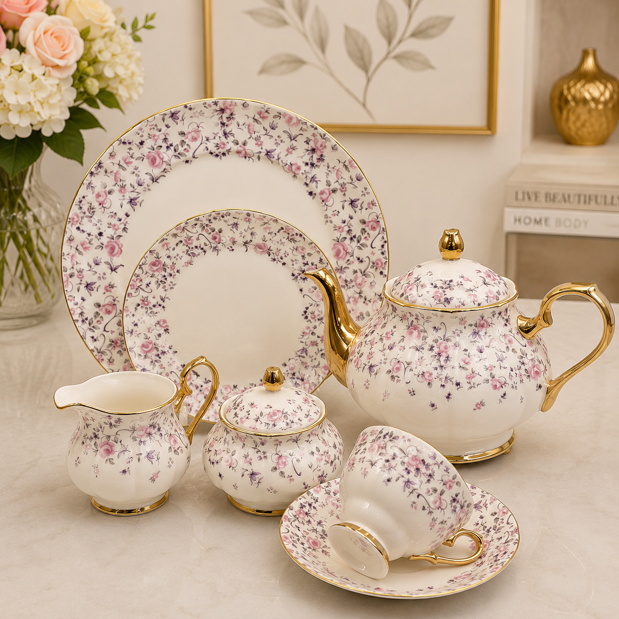 Royal Albert 24 Pcs Tea Set – Pink Blossom
