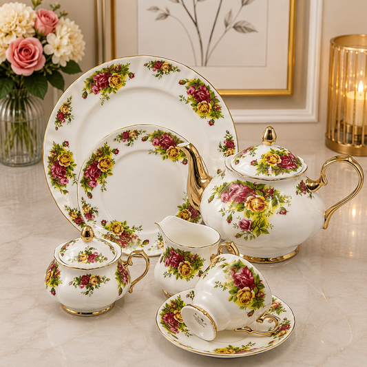 Royal Albert 24 Pcs Tea Set – Royal Rose