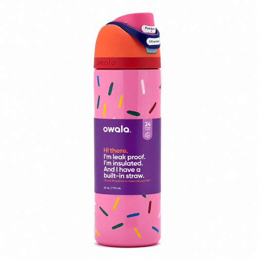 Owala FreeSip 24oz Insulated Bottle – Birthday Bash