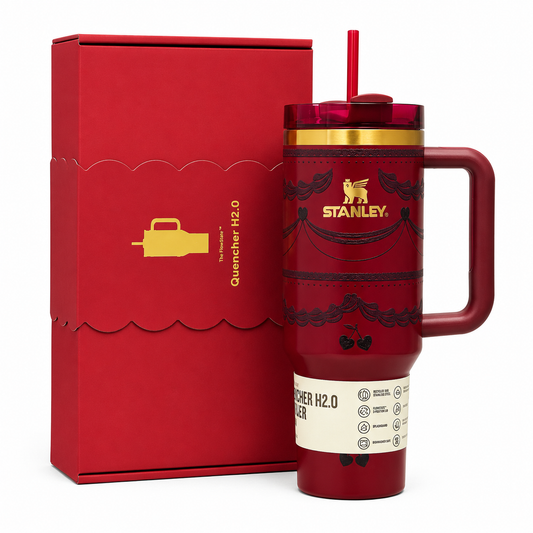 Stanley Quencher H2.0 Tumbler – Cherry Red Gift Edition | 40oz