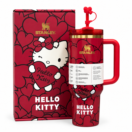 Stanley x Hello Kitty Quencher H2.0 Tumbler – Red Hearts Edition | 40oz
