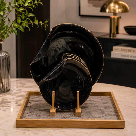 Noir Elegance 7Pcs Handmade Cake Set