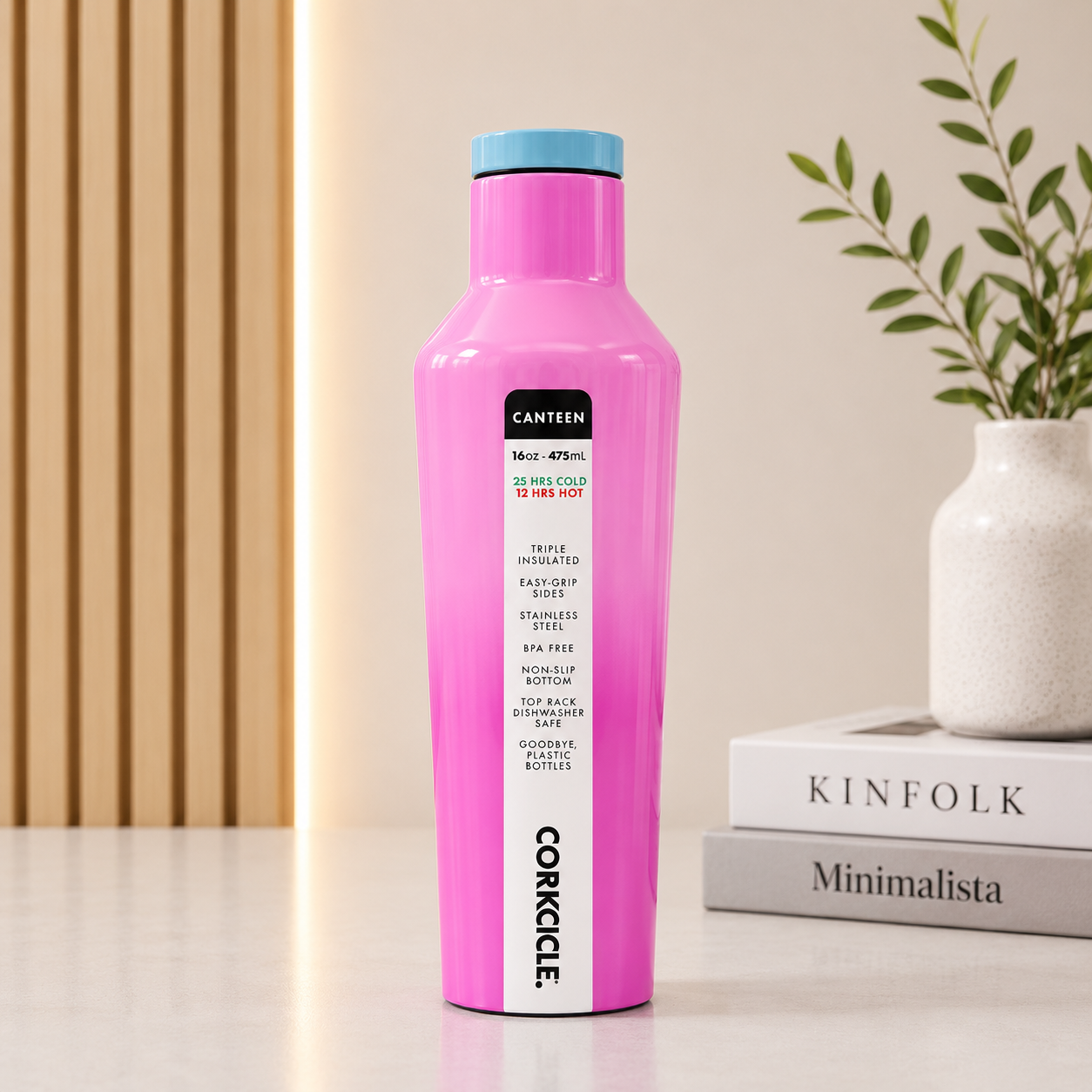 Corkcicle Candy Pop Stainless Steel Water Bottle – 16oz