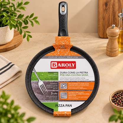 Baroly 32cm Non-Stick Stone Effect Tawa