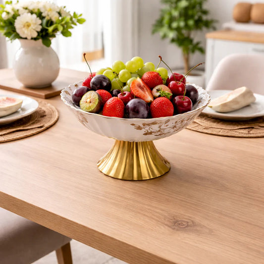 Angela 12" Ceramic Fruit Bowl