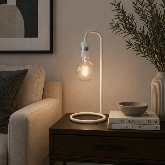Danny Home Metal Light Lamp 39cm - White