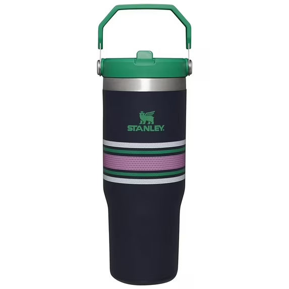 The IceFlow™ Flip Straw Tumbler | 30 OZ - Navy Mesh