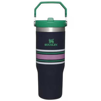 The IceFlow™ Flip Straw Tumbler | 30 OZ - Navy Mesh