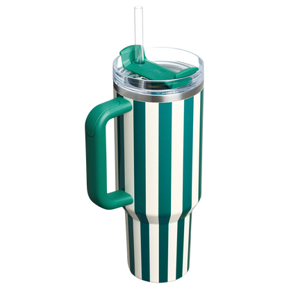 The Quencher H2.0 Flowstate™ Tumbler | 40 OZ - Emerald Cabana Gloss