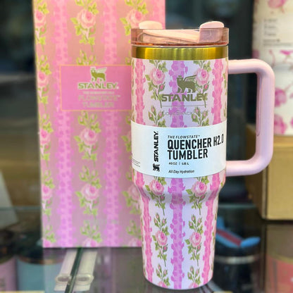 The Stanley x LoveShackFancy Quencher | 40 OZ | Blooming Heirloom  | Printed Box