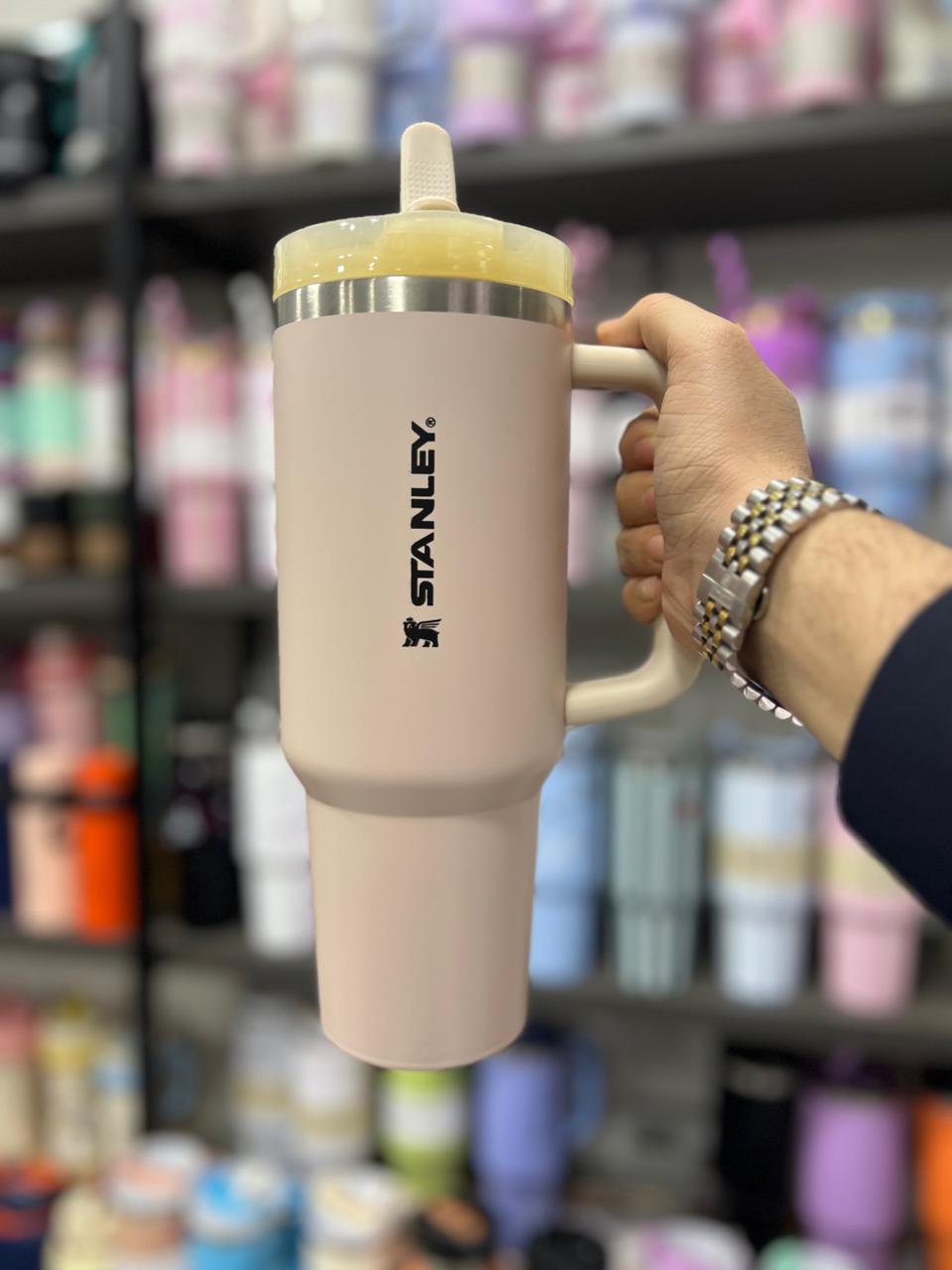 The Quencher ProTour Flip Straw Tumbler | 40 OZ - Cream