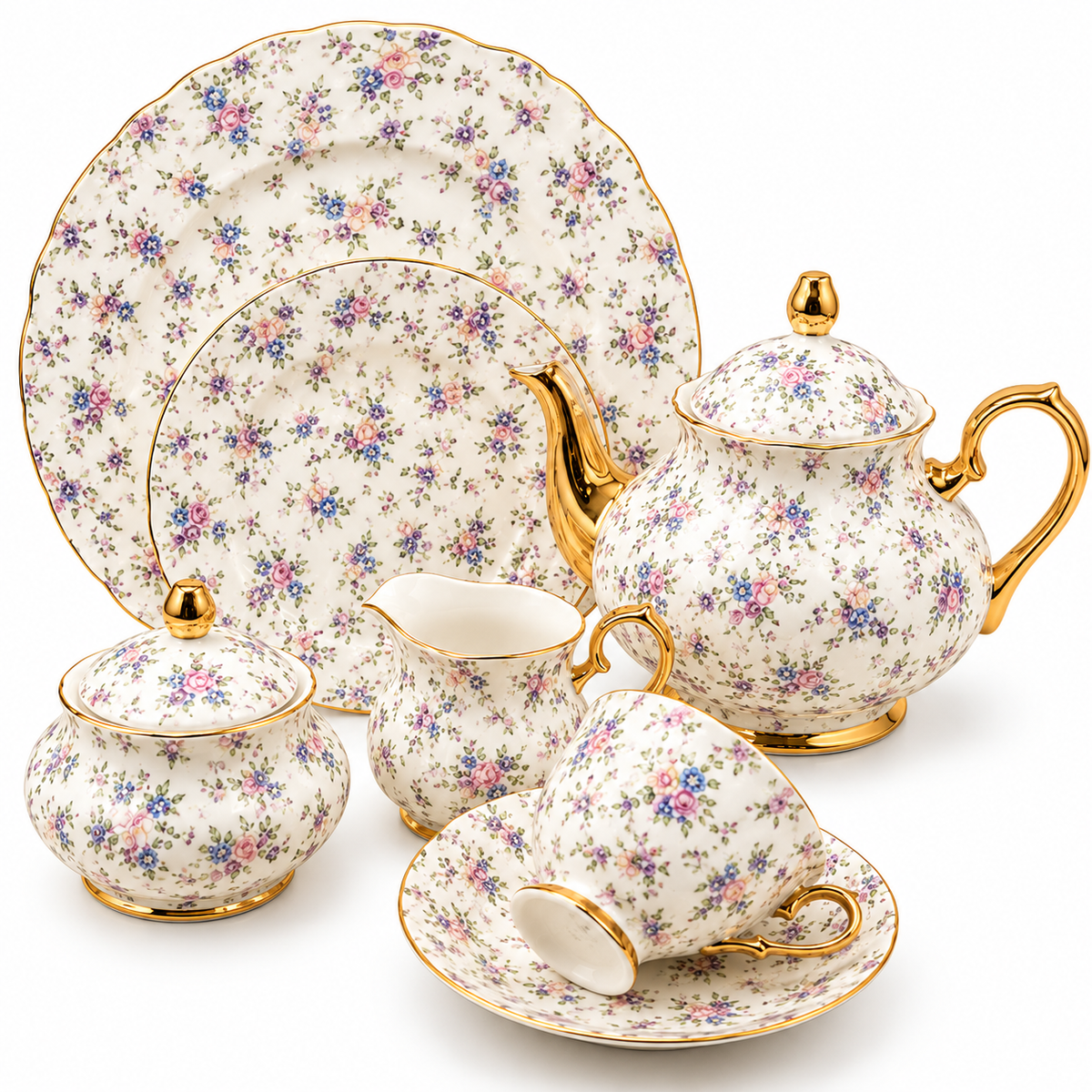 Royal Albert 24 Pcs Tea Set – Lilac Bloom