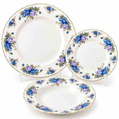 Royal Albert Blue Blossom 18-Piece Plate Set
