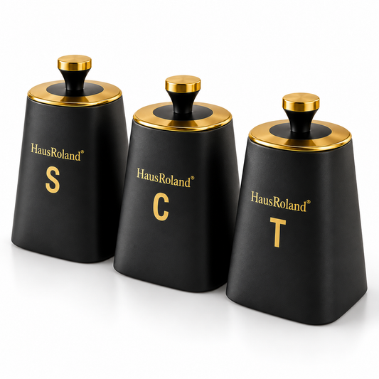 HausRoland Luxe Trio Canister Set - Grey